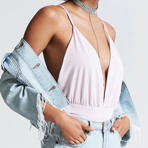 Forever 21 Plunging Cami Bodysuit